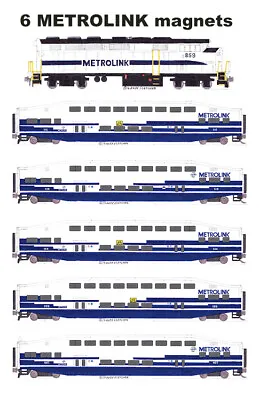 Metrolink Train 6 Magnets By Andy Fletcher • $29.70