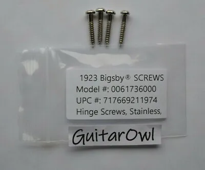 Gretsch Bigsby 1923 Stainless Hinge Mounting Screws 0061736000 • $9.99