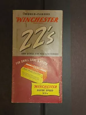 Winchester 22's And Other Rim Fire Cartridges Advertisiment 1940's • $33