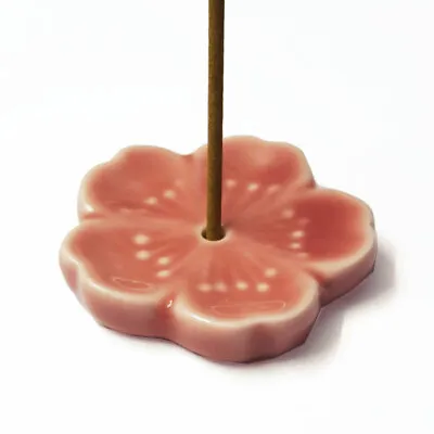 Incense Burner & Stick Holder - Ceramic Japanese Cherry Blossom • £7.95
