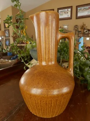 Monmouth Pottery ? Brown Pitcher USA No Lid Craftsman Decor Contemporary Apx 10  • $30.79