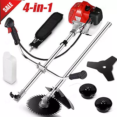 58cc/42.7cc 2-Cycle Lawn Mower Brush Cutter Gas String Trimmer Weed Eater Wacker • $185.99