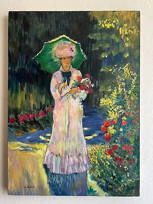 CLAUDE MONET Painting Oil On Canvas (Handmade) Signed And Stamped Vintage Art • $800