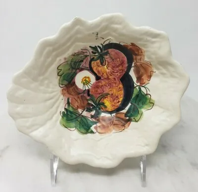 $13.59 • Buy Leaf Shaped Salad Bowls Hand Painted Multi Color Made In Italy Lot Of 2 