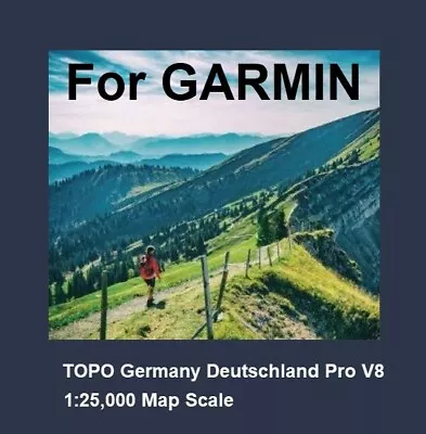 Garmin TOPO Deutschland Germany PRO V8 MicroSD+SD Karte Card + Winter Map V9 • £36