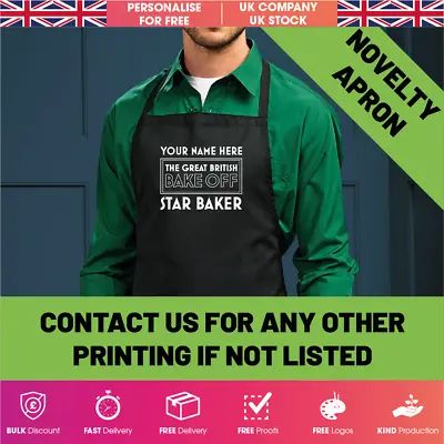 Star Baker Inspired. Personalised Custom Printed Apron. Masterchef Inspired. • £12.95