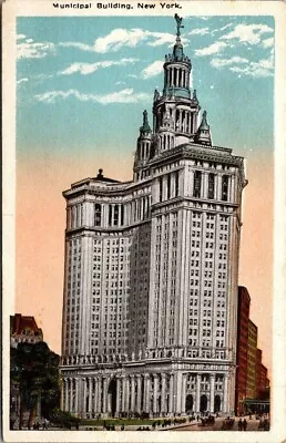 Vintage Postcard Municipal Building New York City (NYC) NY Unposted • $5.25