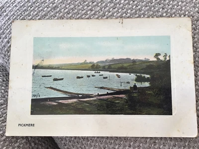 £1.50 • Buy 1909 Postcard Pickmere Lake Northwich Cheshire Ce Hall To Sandbach