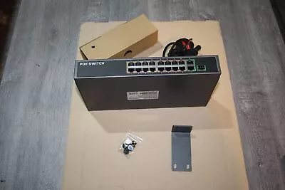 16 Channel PoE + Network Switch With 16 RJ45 Ports • £99.99