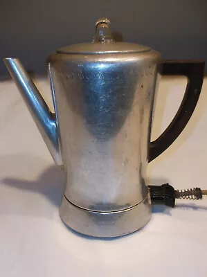 VINTAGE Coffee Maker - Percolator - WEST BEND  FLAVO-MATIC 8-Cup #3278E Art Deco • $13.95