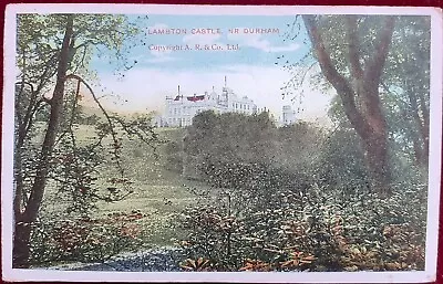  1905 COLOUR R/P PC Of LAMBTON CASTLE Nr. DURHAM POSTED • £1.95