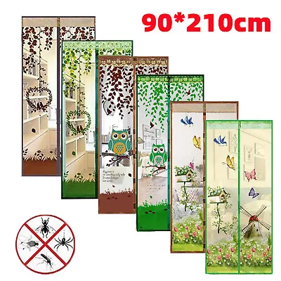 Magnetic Automatic Closing Door Curtain Bug Insect Fly Mosquito Screen Net Mesh • £3.96