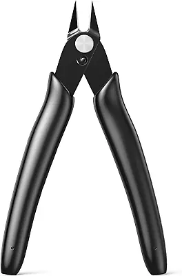 BOENFU Small Wire Cutters Cable Tie Flush Cutter 5 Inch Precision Wire Clippers • £5.97