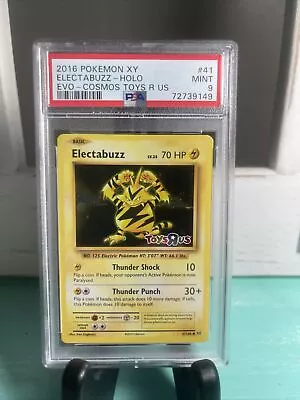 Electabuzz PSA 9 Toys R Us Promo 41/108 Holo Pokémon Card • $35.99