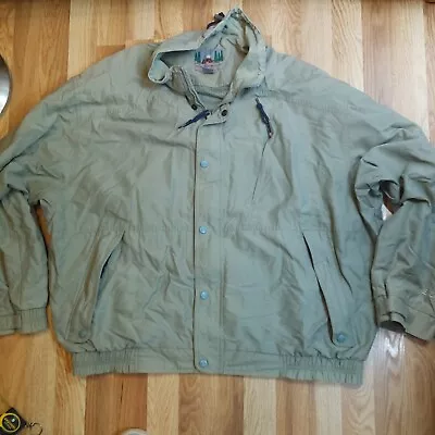 Vintage EMS Jacket Mens XL Eastern Mountain Sports Full Zip Nylon Outdoors Beige • $29