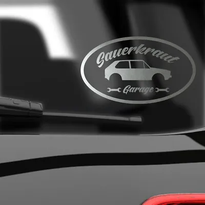 Car Sticker Sticker Sauerkraut Garage Golf 1 GTI Folk Rod • $6.28