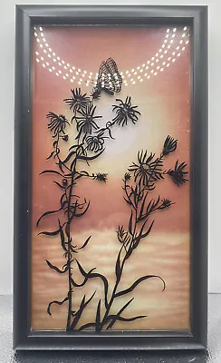 Shadow Box Virgil Thrasher Lucid Lines Framed Wall Hanging 11”x6” Vintage 70’s • $249.99