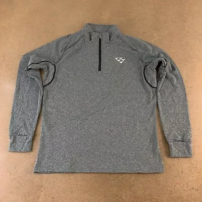 WW Victory Mens Fleece Sweatshirt Gray Quarter Zip Long Sleeve L New • $18.67