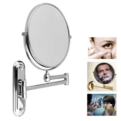 Chrome 10 X Extending Magnifying Bathroom Make Up Shaving Wall Vanity Mirror • $38.95