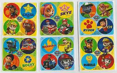 80 Paw Patrol Mini Stickers 1.2  Round Each Party Favors • $2.95