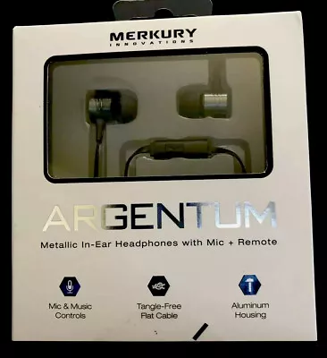 Merkury Argentum  In-ear Headphones With Microphone + Remote • $8.09