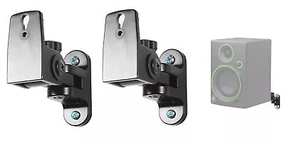 £34.29 • Buy (2) Hidden Wall Mount Swivel Brackets For Mackie CR4 Studio Monitor Speakers