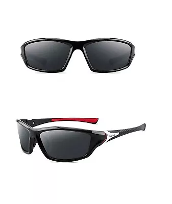 Men Women's Sports Black White Red Blue Sunglasses Fishing Running Cycling Golf • £11.95