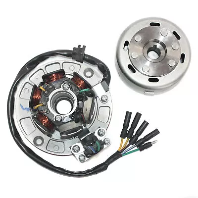 Magneto Stator Plate + Flywheel Roller YX 150cc 160cc PIT PRO Trail Dirt Bike • $86.77