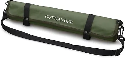 OUTSTANDER Chefs Knife Roll Bag With 11 Slots Heavy Duty 16OZ Waxed Canvas AU • $65.99