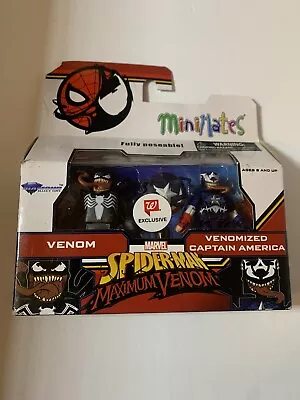 Marvel Minimates Spider-Man Maximum Venom & Venomized Captain America Figures • $13.38