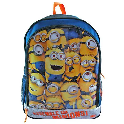 Backpack 16  Multi-Compartment Despicable Me Assemble The Minions NEW • $17.95