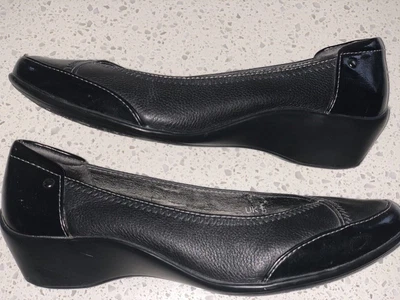 £1.99 • Buy M&S. Footglove Black Small Wedge Shoes.size 5 Wider Fit