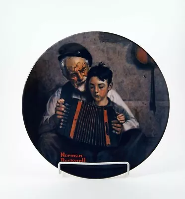 Norman Rockwell Plate  The Music Maker  Limited Edition Initialed Numbered • $7.99