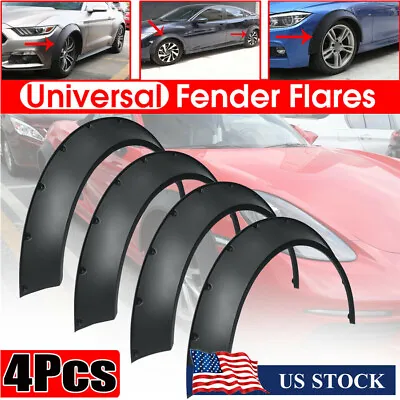 4pcs 800mm Car SUV Fender Flares Extra Wide Body Wheel Arches Body Kits Flexible • $56.45