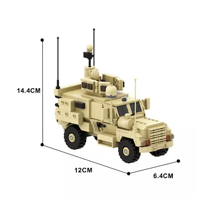 Building Blocks MOC MRAP 4x4 RG-33L Mine Resistant Military Cars Model Bricks • $76.99