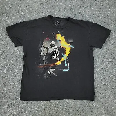 Rook Shirt Men's Large Black Protest Molotov Cocktail Graphic Tee Short Sleeve • $9.79