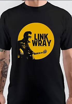 NWT Link Wray Man With Guitas Music Art Unisex T-Shirt  • $22.99