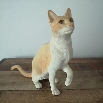 Country Artists Large Ginger And White Tabby Cat Figurine • £19.99