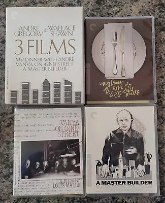 Andre Gregory & Wallace Shawn 3 Films (Criterion Collection Blu-ray W/Inserts) • $39.98