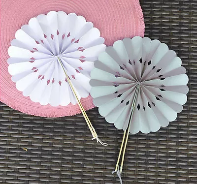 200 Vintage Theme Rosette Round Paper Fans Beach Outdoor Wedding Favors • $174.95