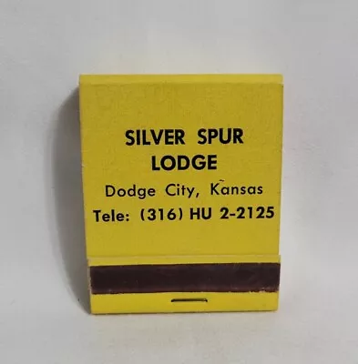 Vintage Silver Spur Lodge Hotel Motel Matchbook Dodge City KS Advertising Full • $12.99