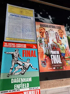 Non- League Programmes (3) FA Cup Amateur Cup + Vanarama • £0.99