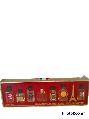 Vtg Parfums De France Sample Miniature Perfume Splash Travel Set Of 7 READ • $49