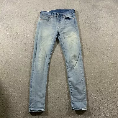 LEVI'S 519 Jeans Mens (30 Inch Waist) (32 Inch Leg) Slim Fit Blue Skinny • £17.99