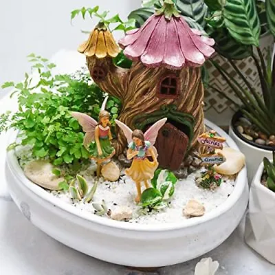 PRETMANNS Fairy Garden Fairy Houses - Fairy Garden Accessories Outdoor - Fairies • £21.35