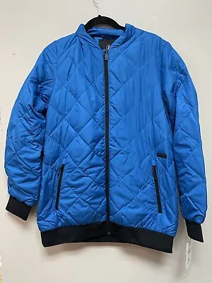 Volcom Casco Down Puff Jacket Blue Snowboard Ski Size L #MLN • $90