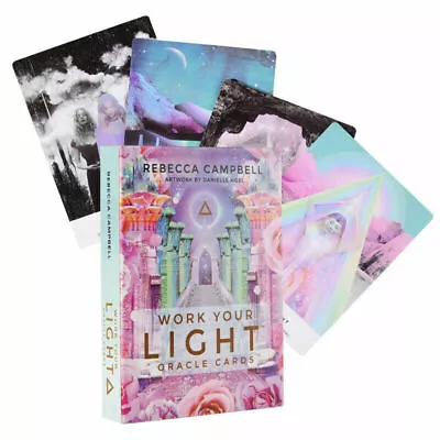 WORK YOUR LIGHT Oracle Cards Rebecca Campbell A 44 Cards Deck QR Guidebook New • £4.39