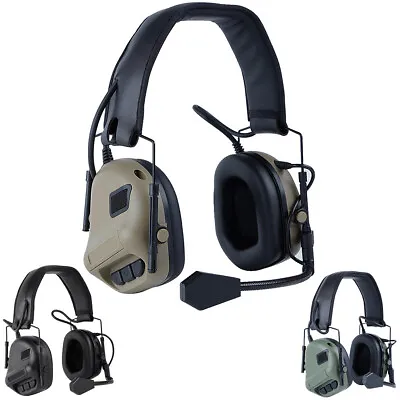 Tactical Communication Headset Head Wearing Version Airsoft Paintball Hunting • £25.48