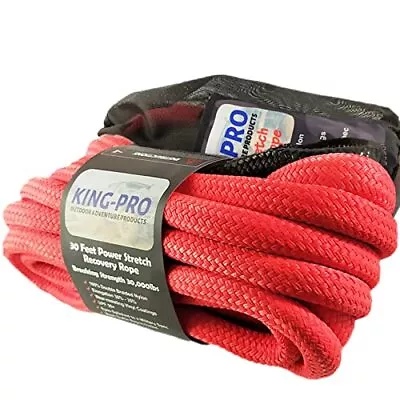 KING-PRO Kinetic Recovery Rope 7/8“x30' Towing Rope • $80.99