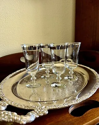 $25 • Buy Vintage Champagne Glasses Flutes Cocktail Parfaits Toasting Mid Century Set Of 4